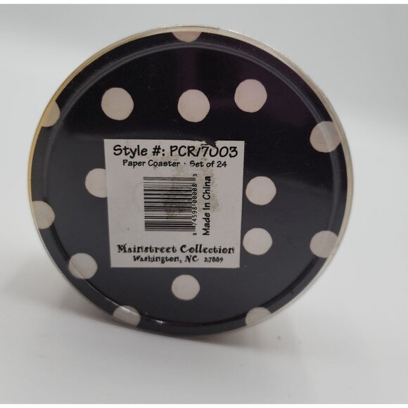 Mainstreet Collections Rudolph with Dots Paper Coasters Unused - Picture 2 of 10